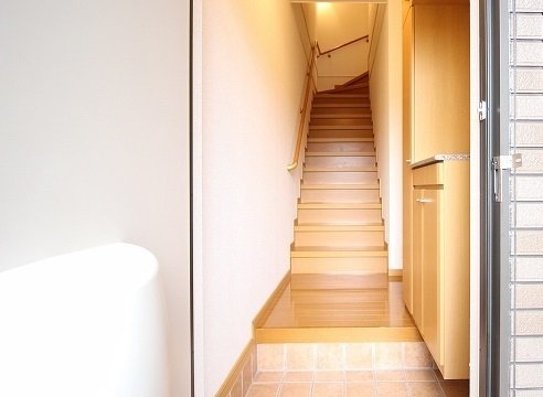 玄関　収納もある玄関です