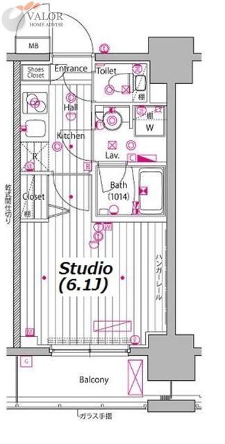 ガーラ・プレシャス川崎の間取り