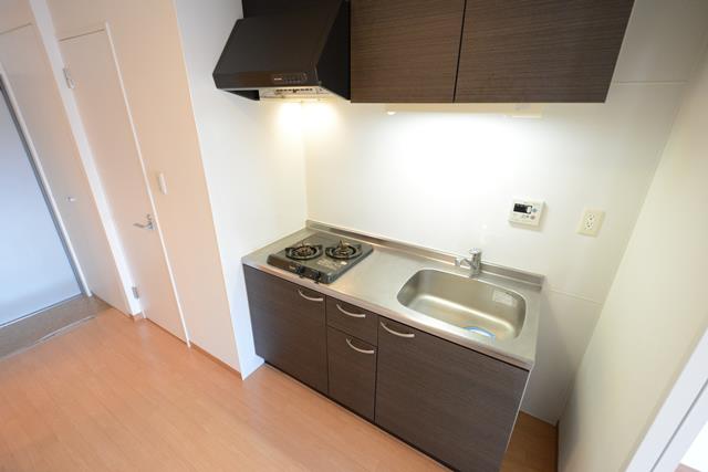 キッチン　ガスコンロ2口あり！