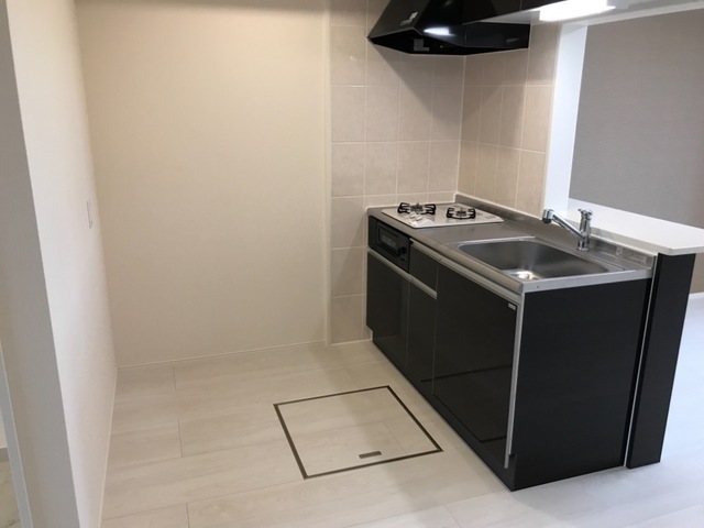 キッチン　コンパクトなキッチンで掃除もラクラク