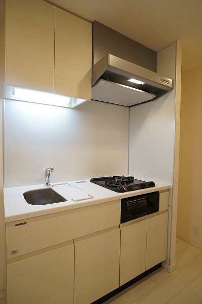 キッチン　2口ガスコンロ、グリル付♪