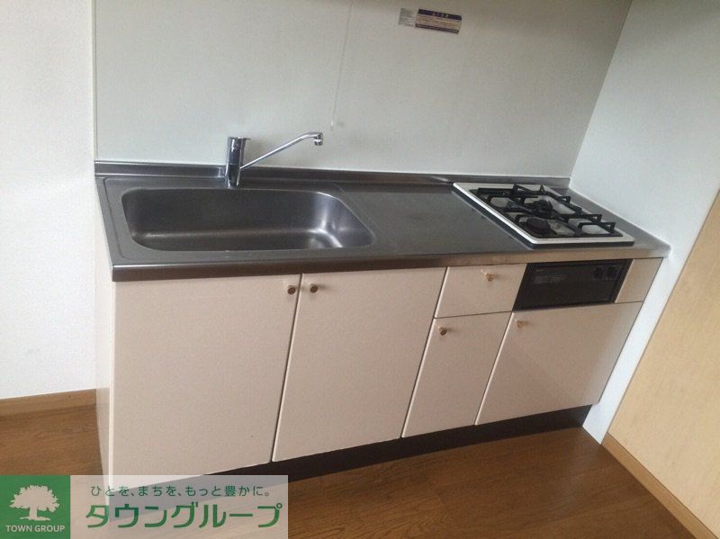 キッチン　ガスコンロ２口付き