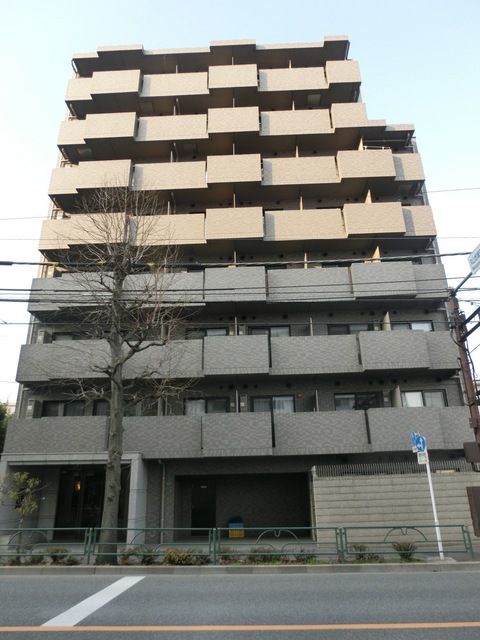 エントランス　外観タイル貼りマンション