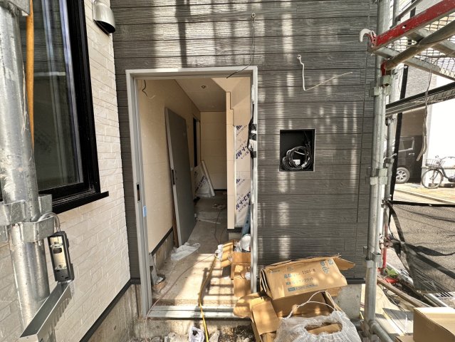 エントランス　建築中