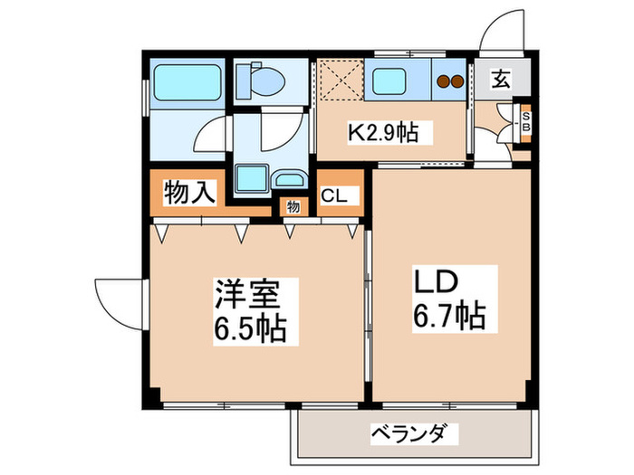 KleinGarten小竹の間取り写真