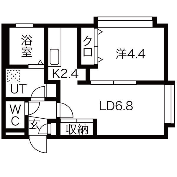 地下鉄東西線 発寒南駅 徒歩2分 4階建 築10年の間取り写真