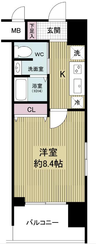 地下鉄御堂筋線 中津駅 徒歩3分 15階建 築19年の間取り写真