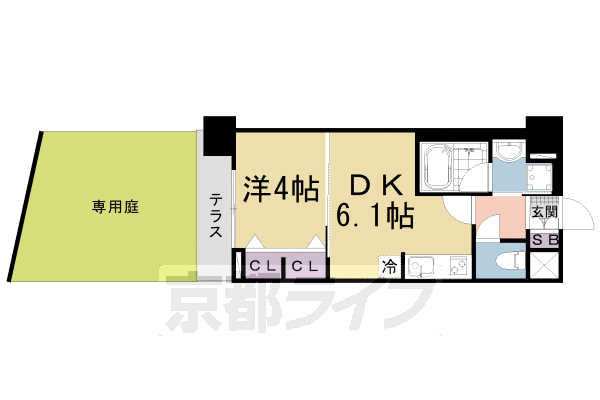 ベラジオ雅び烏丸十条IIの間取り写真