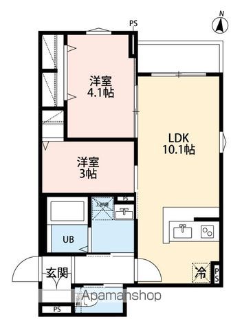 ＪＲ総武本線 東千葉駅 徒歩6分 3階建 新築の間取り写真