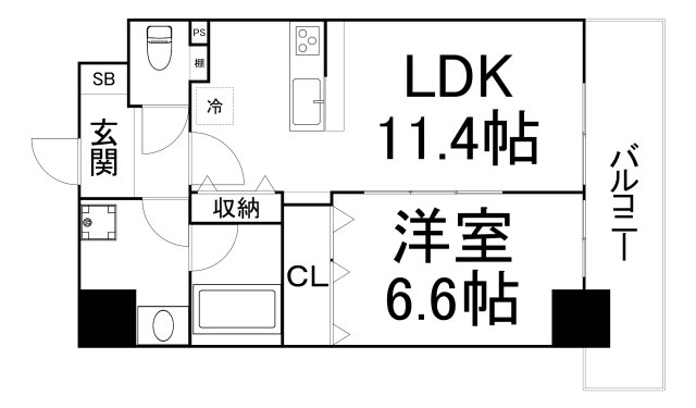Fuku島之内の間取り写真