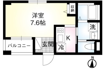 都営新宿線 森下駅 徒歩4分 5階建 築10年の間取り写真