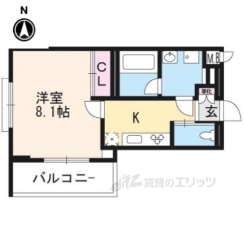 ロゼッタ北山の間取り写真
