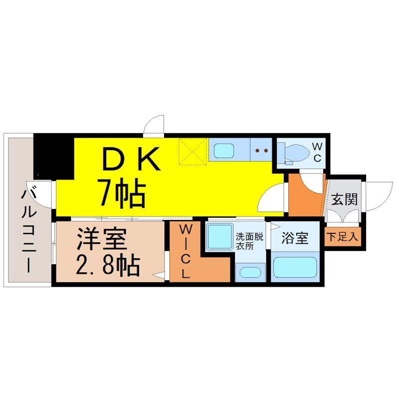 ＪＲ中央本線 鶴舞駅 徒歩10分 15階建 築8年の間取り写真