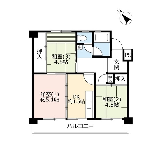 UR新座の間取り写真