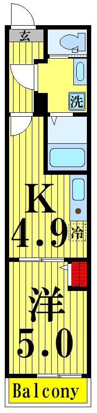 MELDIA千住東の間取り写真