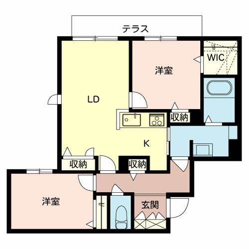 シャーメゾンシャルム磯上の間取り写真