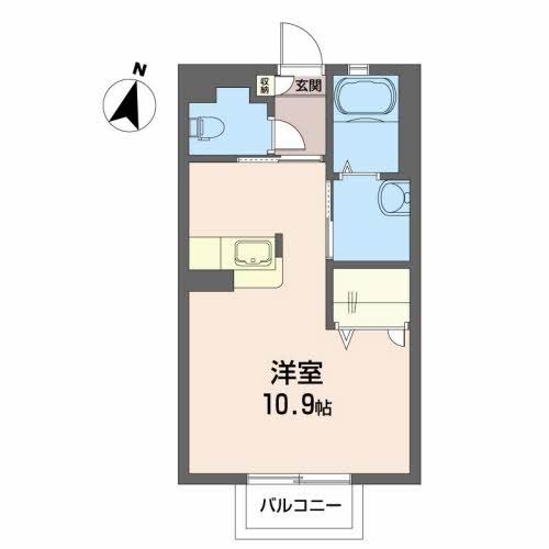 コンフォールBの間取り写真