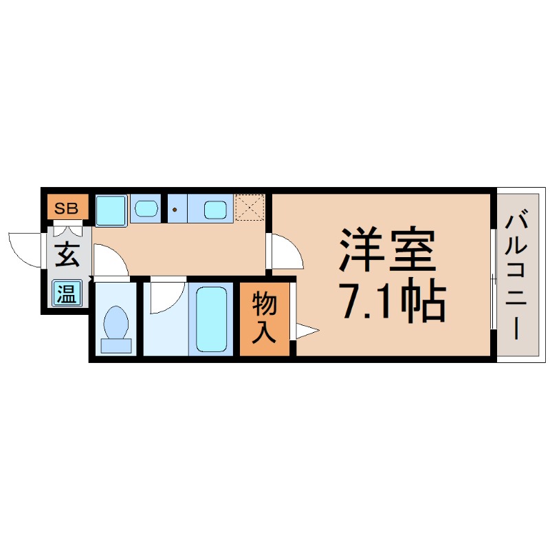 阪神本線 尼崎駅 徒歩18分 3階建 築28年の間取り写真
