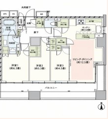ＪＲ京浜東北線 大森駅 徒歩5分 24階建 築2年の間取り写真