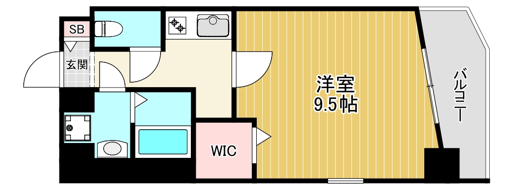 地下鉄長堀鶴見緑地線 蒲生四丁目駅 徒歩2分 7階建 築12年の間取り写真