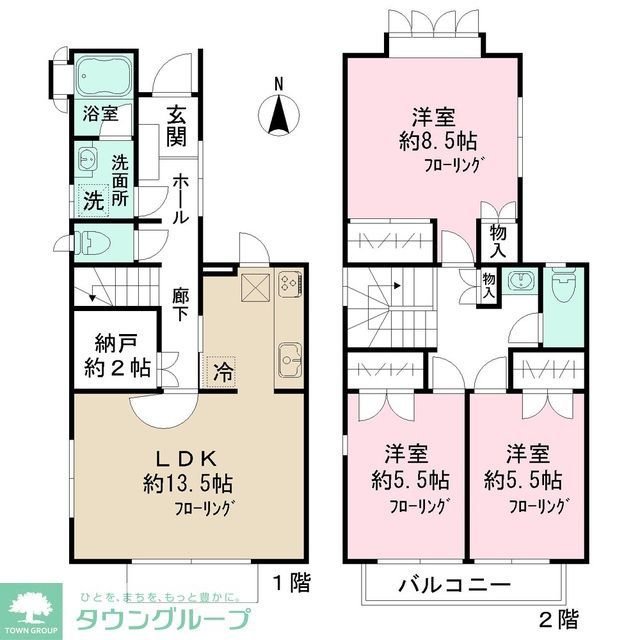 小山7丁目賃貸戸建の間取り写真