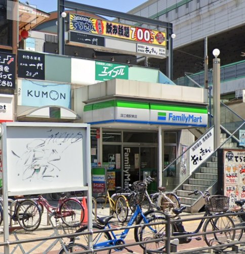 コンビニ　ファミリーマート 深江橋駅前店（コンビニ）まで291m