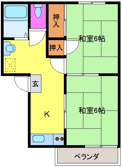 京屋マンションの間取り