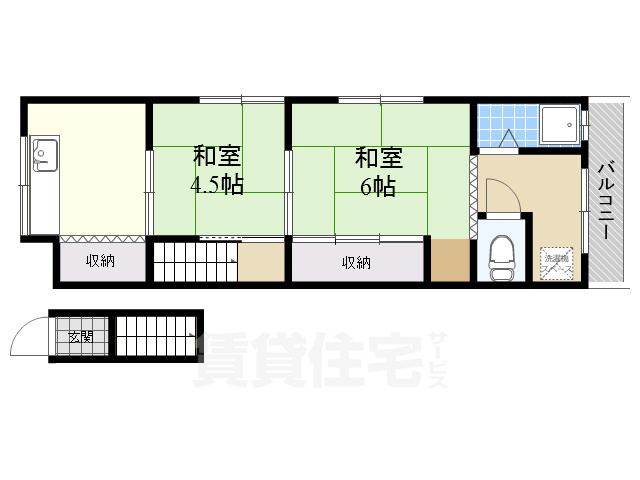 豊寿荘の間取り