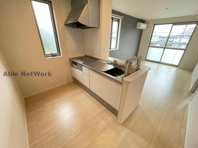 キッチン　同型反転タイプ　現況優先