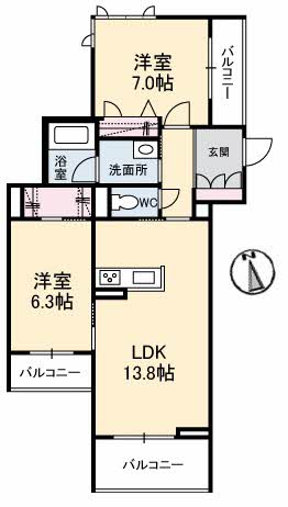 ベル・クレールの間取り