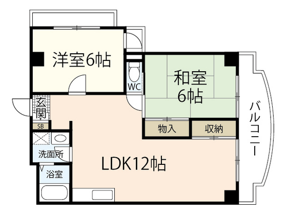 ブランシェ牛田の間取り