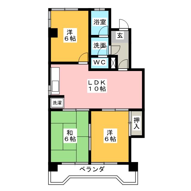 メープルコートの間取り