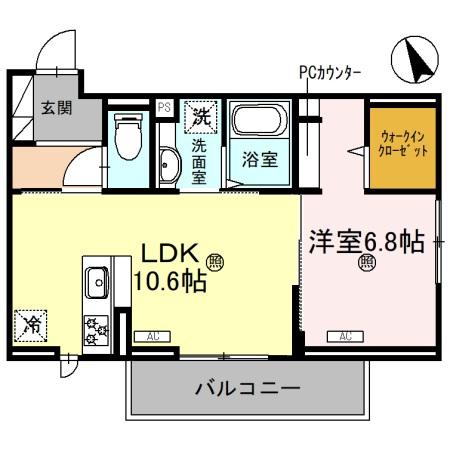 Ｄ－ＰＬＡＣＥ駅南大路の間取り