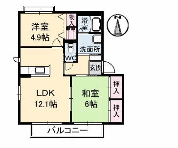 シャーメゾン　ラヴィ　Ｄ棟の間取り