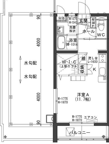 シャトレ末広の間取り