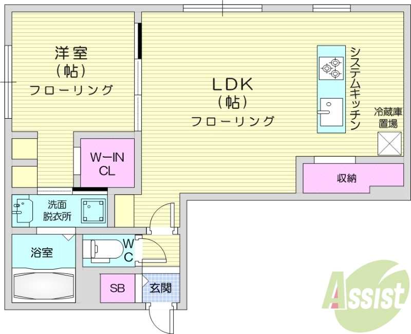 R-fino札幌桑園の間取り