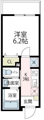 神奈川県川崎市川崎区小田２（マンション）の賃貸物件の間取り