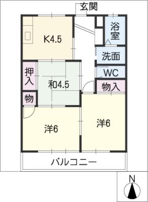 セゾンＫＯＢＡＹＡＳＨＩの間取り