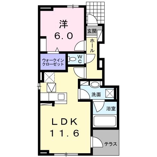 セピアコート　IIの間取り