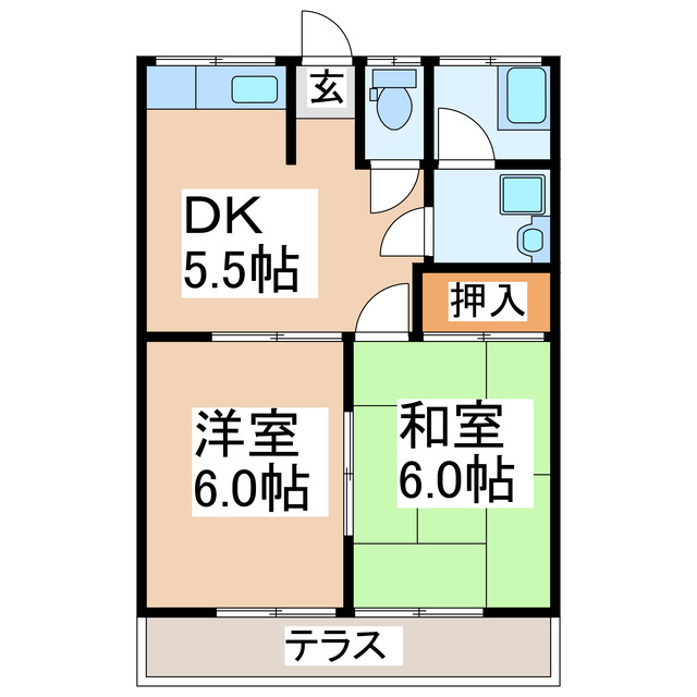 ユキハイツの間取り