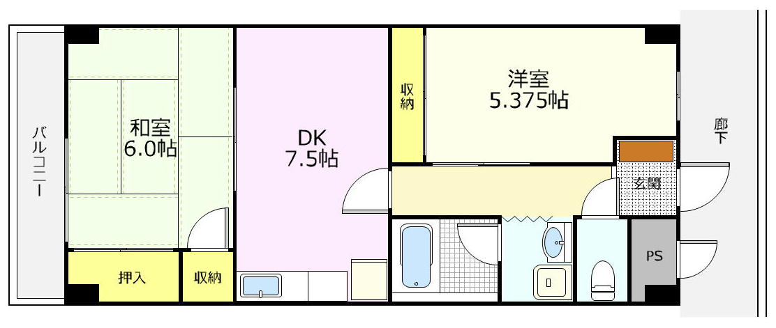 シティ南八幡の間取り