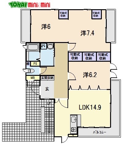 Ｍ’ｓコルテの間取り