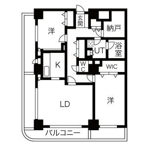 ダイアパレスアポロシティ21高砂アクロスタワーの間取り