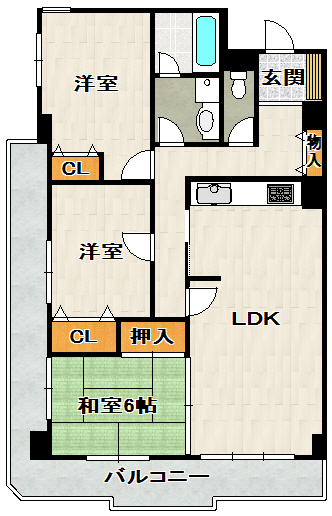 宝塚コートハイツの間取り