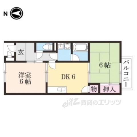 フラワーコーポＳＡＥの間取り