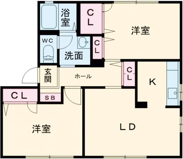 ドミール山室の間取り