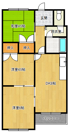 Ｆｌａｔｓ　芙庵（フラッツファン）の間取り