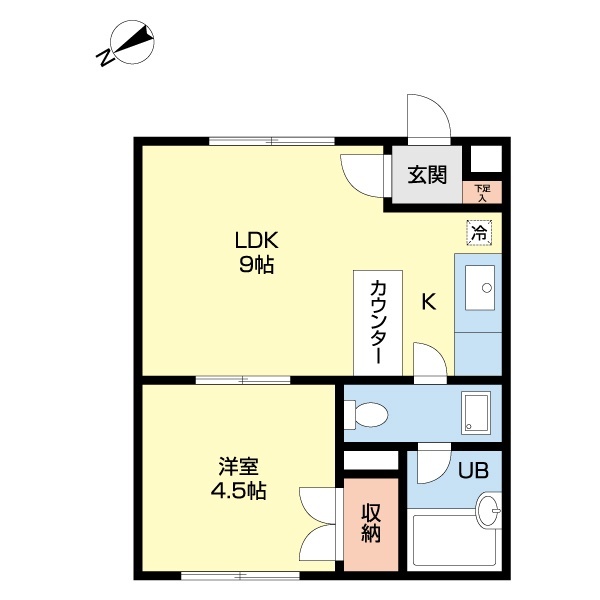 αＮＥＸＴ東札幌第２の間取り