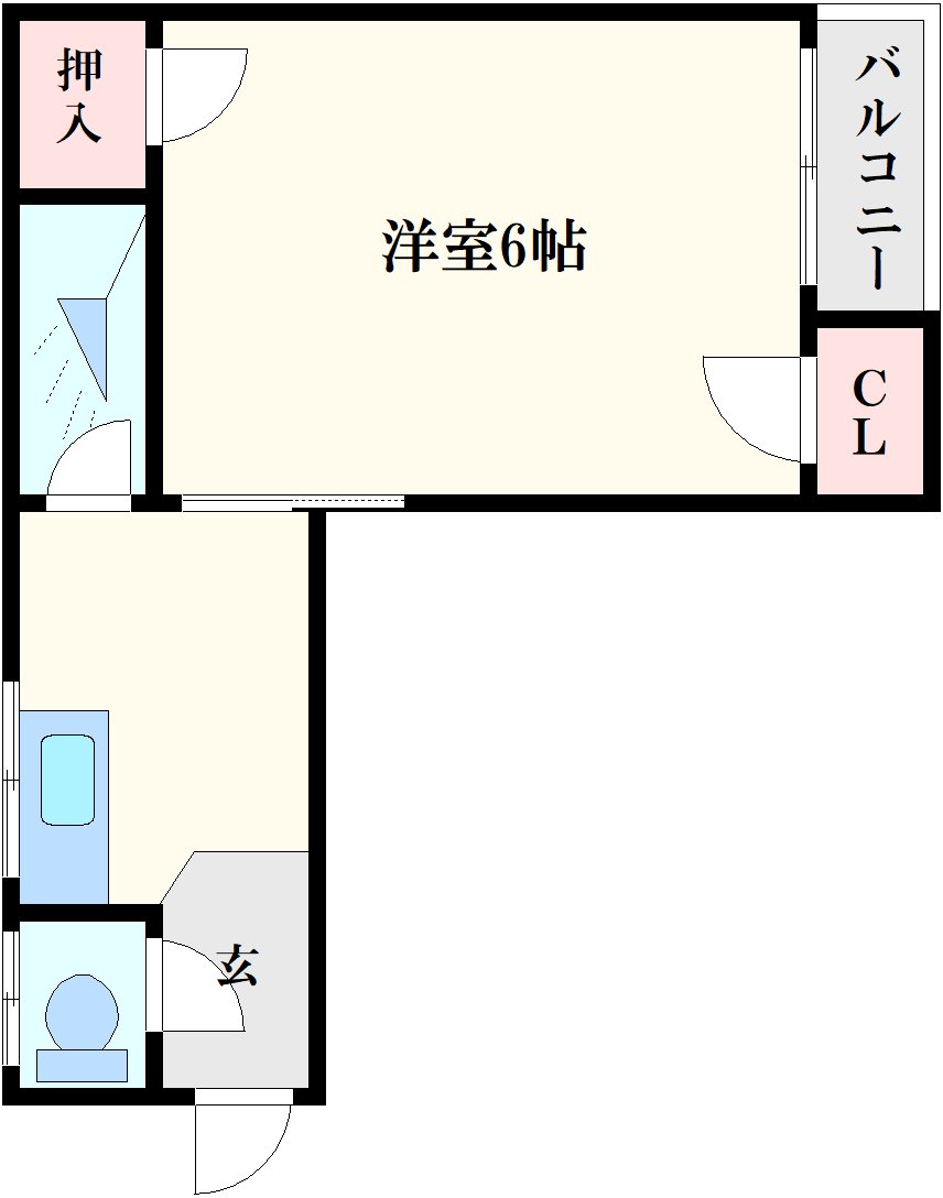 【ビスタ本町の間取り】