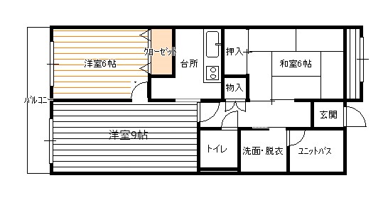 メゾン長喜城の間取り